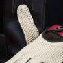Crochet Red RPM Corda driving gloves