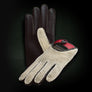 Crochet Red RPM Corda driving gloves
