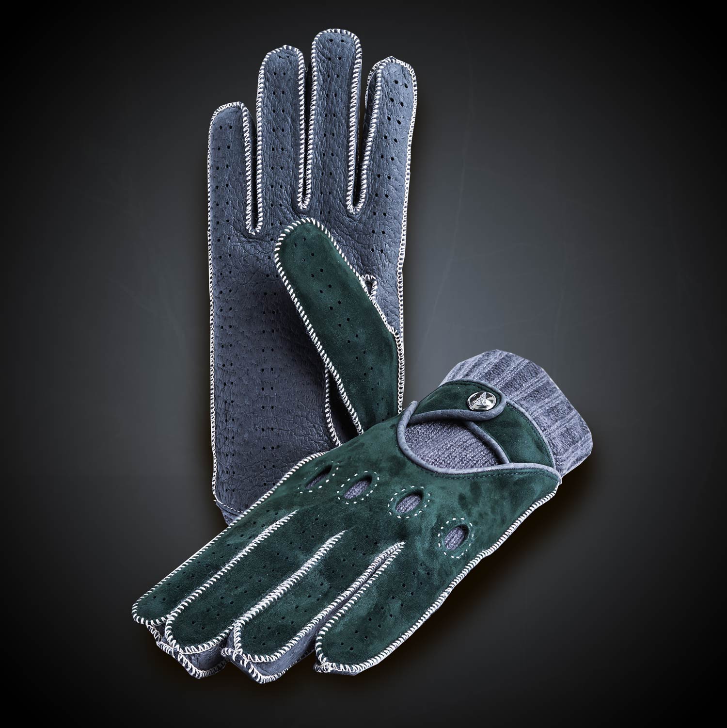 Blower green winter driving gloves