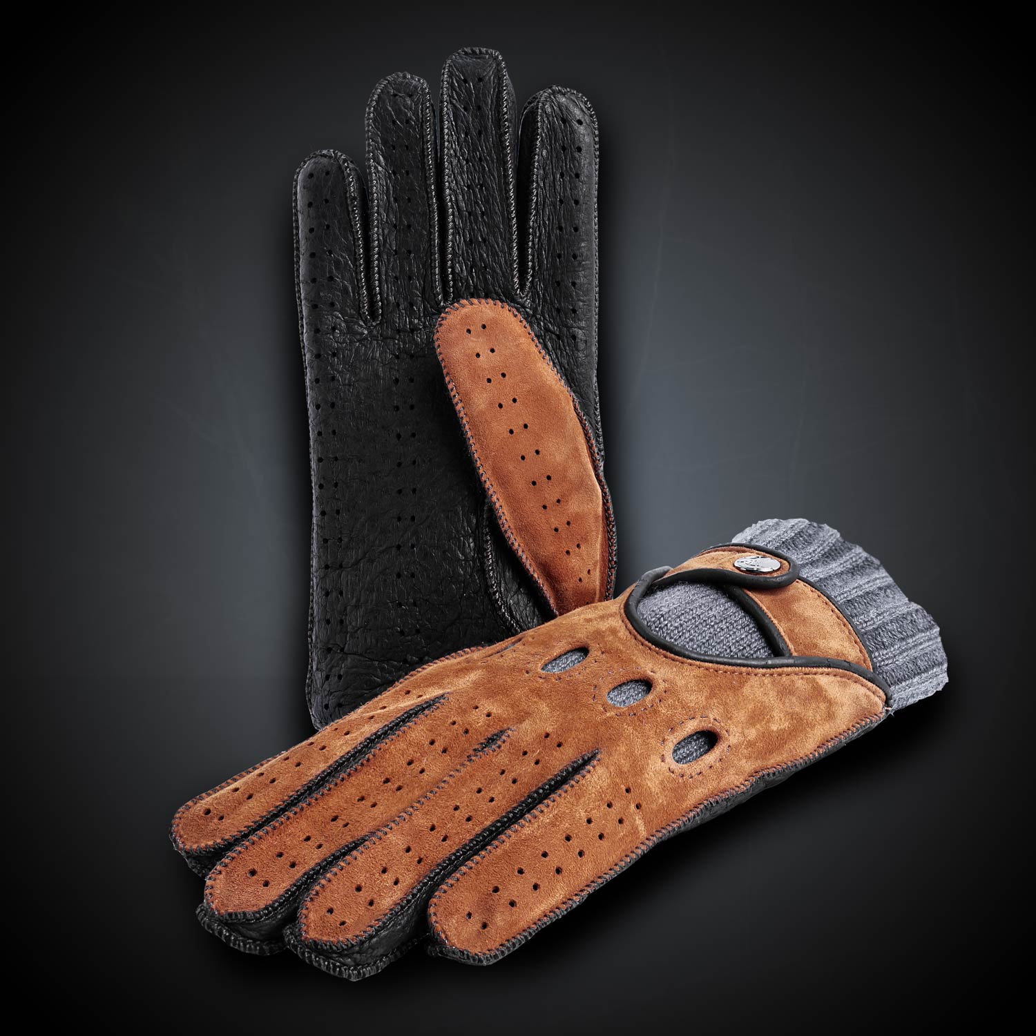 Cuoio brown winter driving gloves