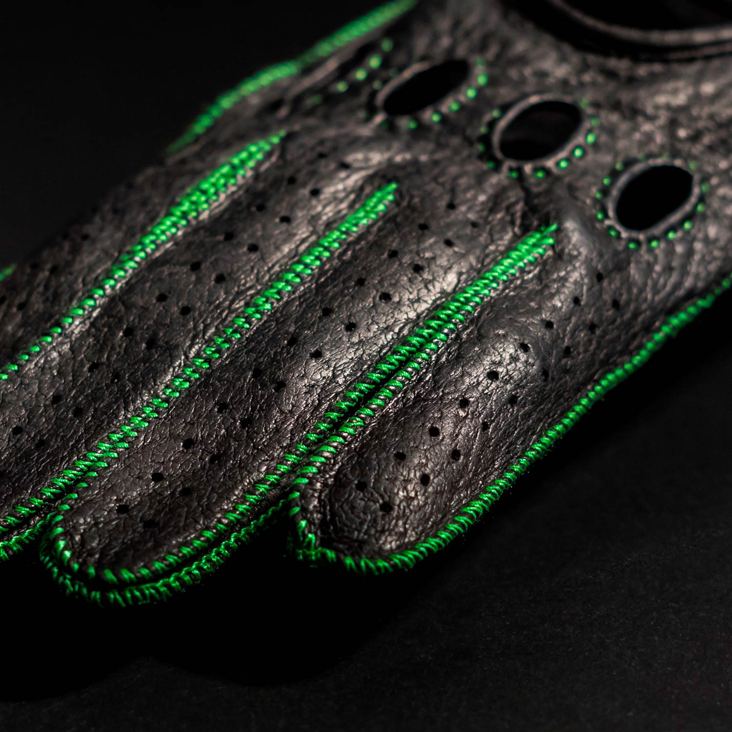Hell Green Driving Gloves - made on request - Opinari - Driver's Essentials