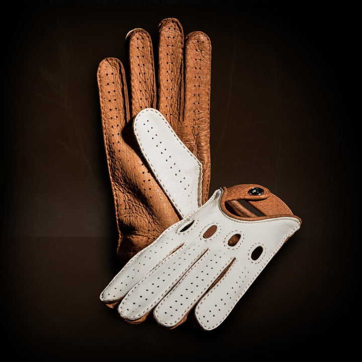 Bianco Hybrid White driving gloves - Opinari - Driver's Essentials