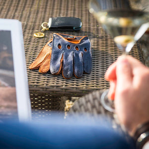 Blu notte blue driving gloves - Opinari - Driver's Essentials