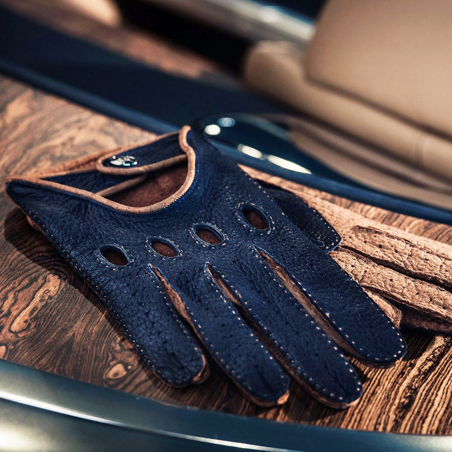 Blu notte blue driving gloves - Opinari - Driver's Essentials