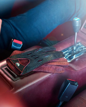 Bordeaux driving gloves - made on request - Opinari - Driver's Essentials