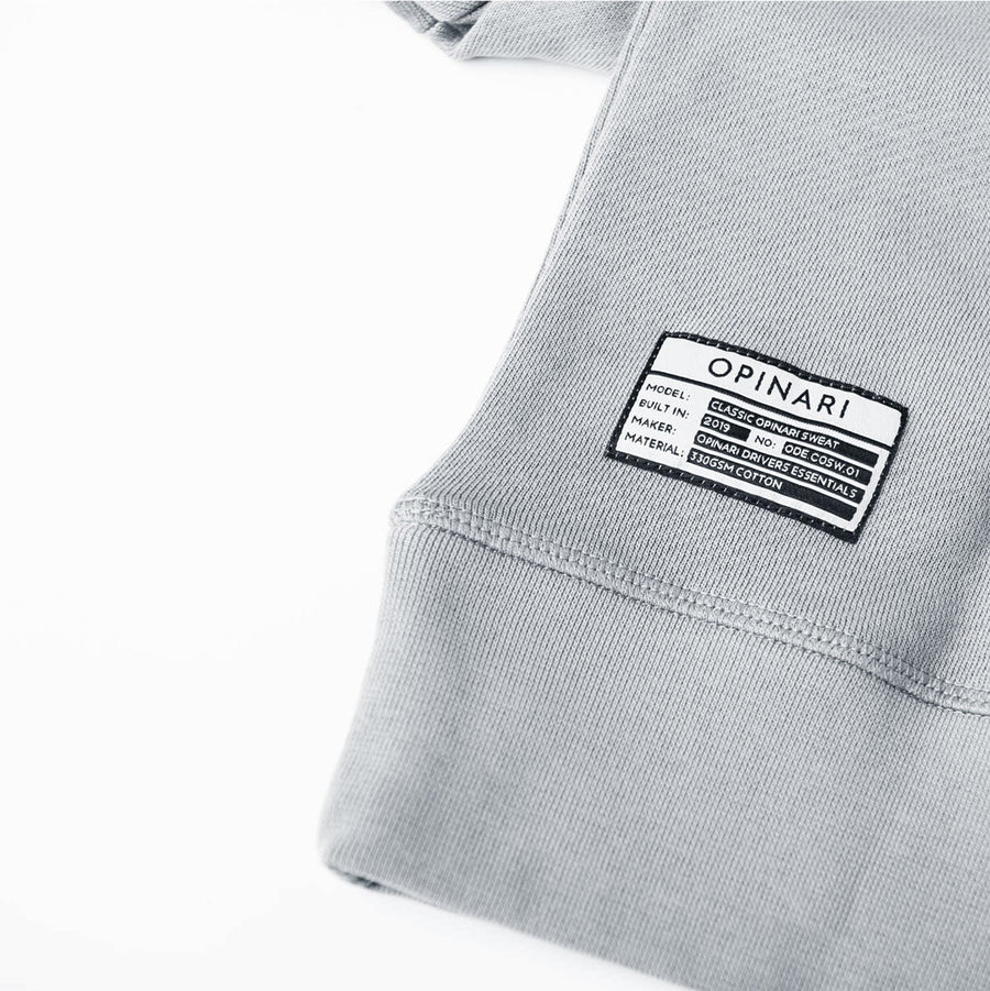 Classic sweat blue on grey - Opinari - Driver's Essentials