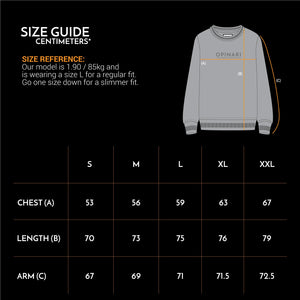 Classic sweat grey on black - Opinari - Driver's Essentials