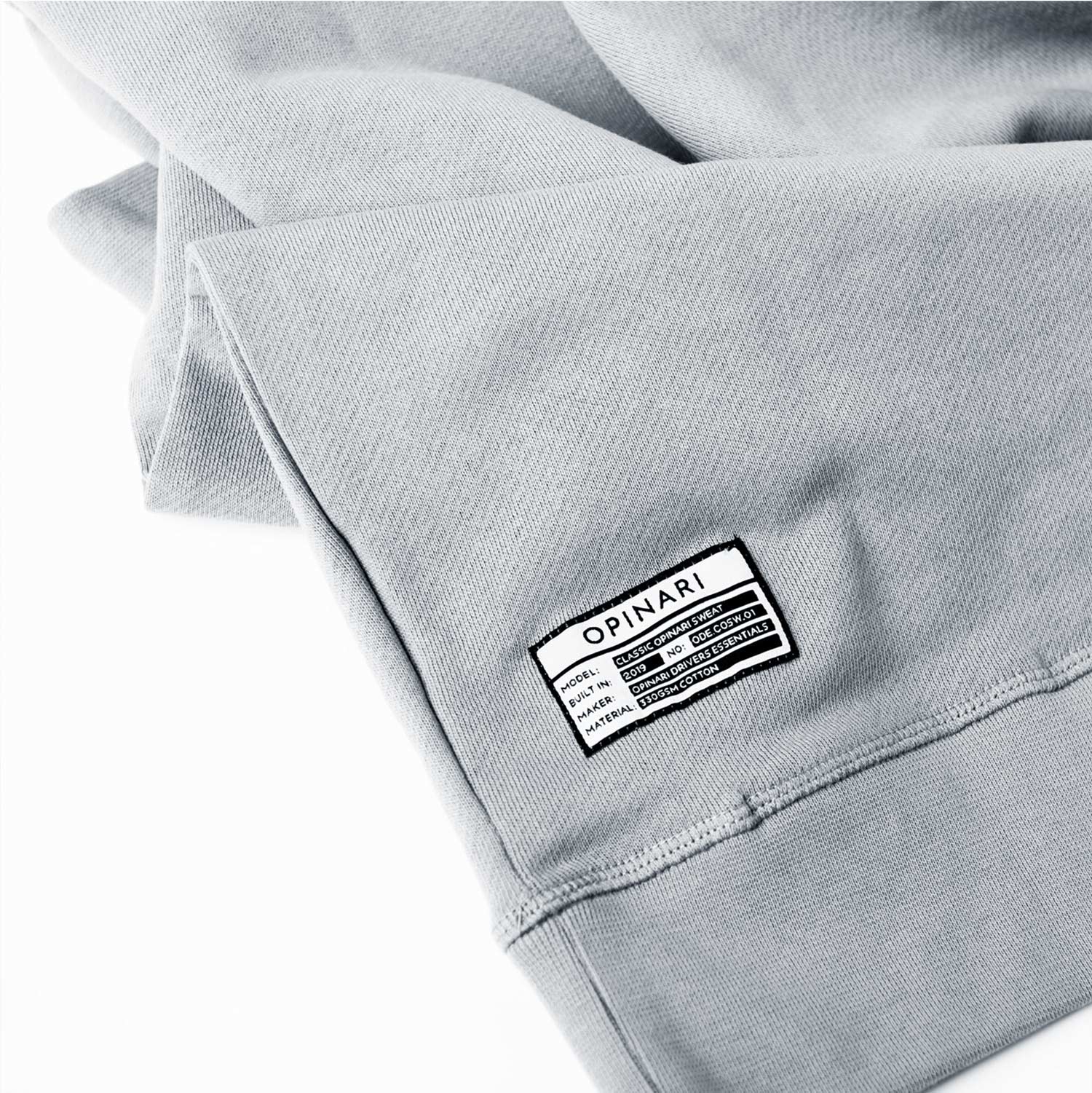 Classic sweat grey on grey - Opinari - Driver's Essentials