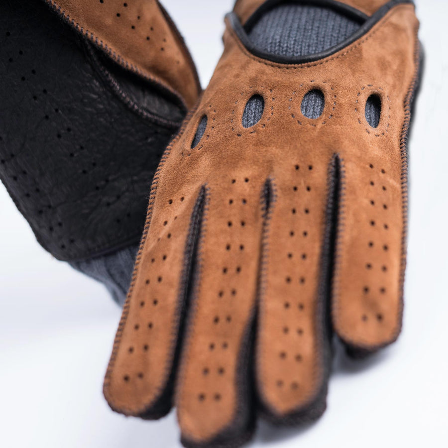 Cuoio Brown Winter Driving Gloves - Opinari - Driver's Essentials
