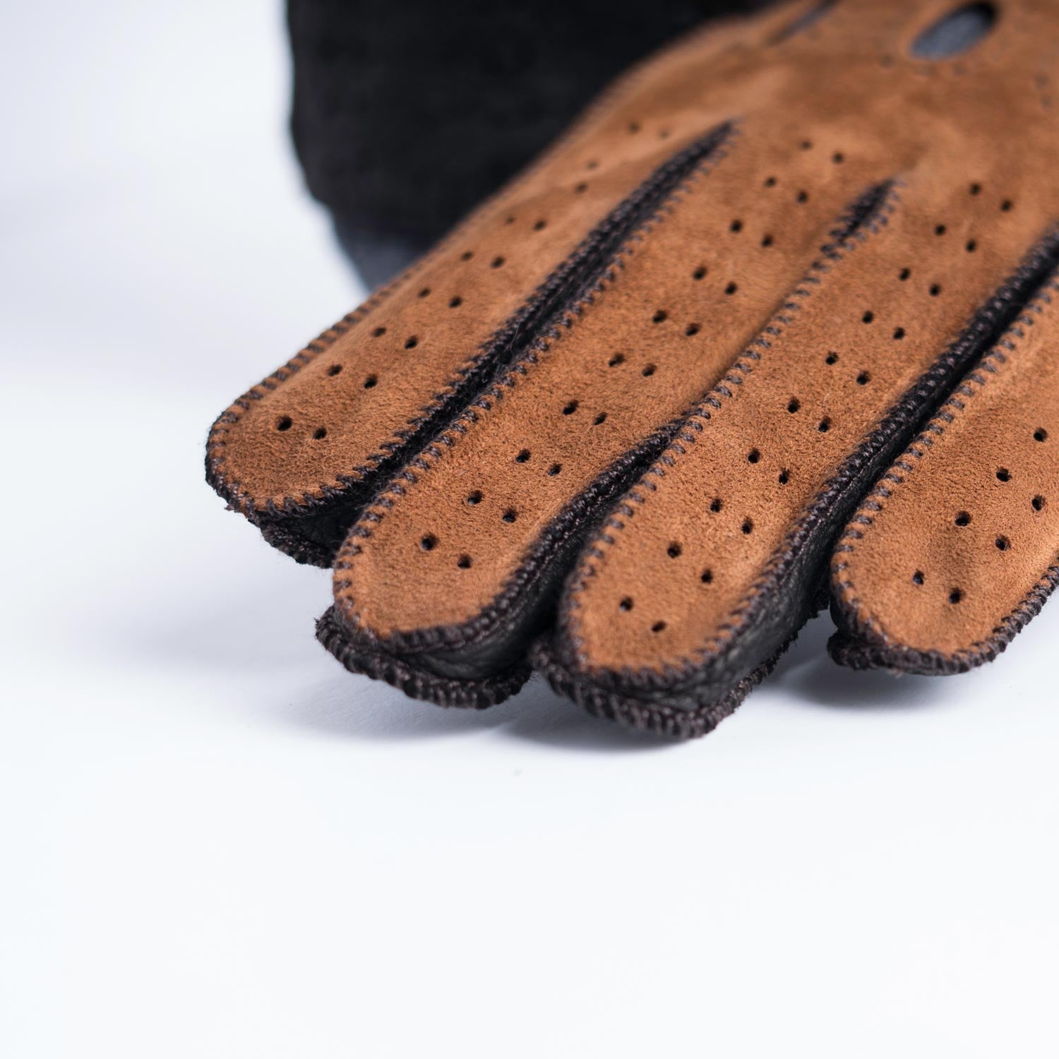 Brown leather winter sale gloves