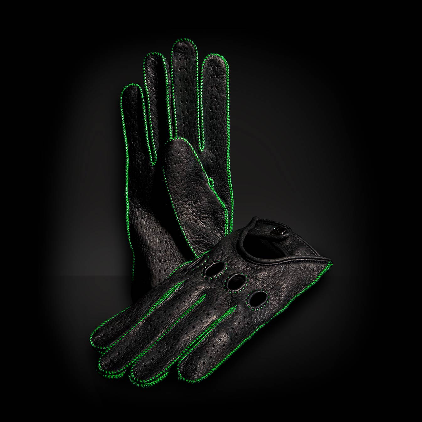 Hell Green Driving Gloves - made on request - Opinari - Driver's Essentials